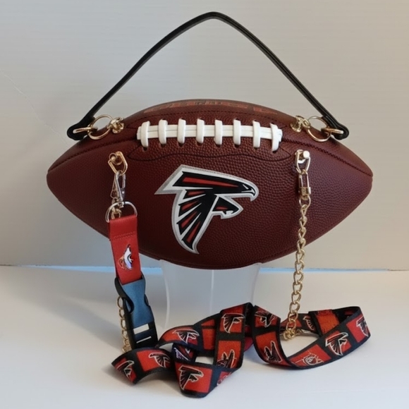 LIMITED EDITION HANDMADE Football Purse (ATLANTA FALCONS) π - Picture 1 of 4